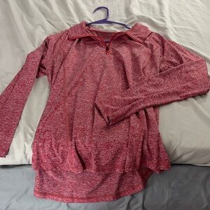 Red Quarter-Zip Pullover